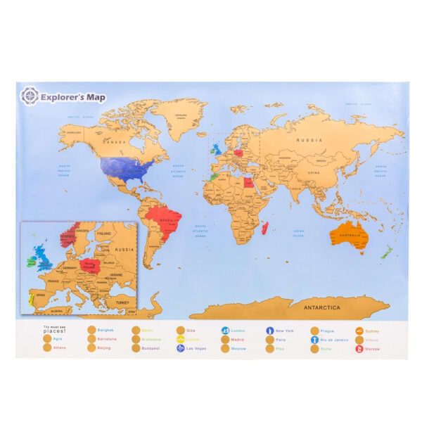 Mapa Zdrapka Odkrywcy - Świat (EN) - obrazek 6