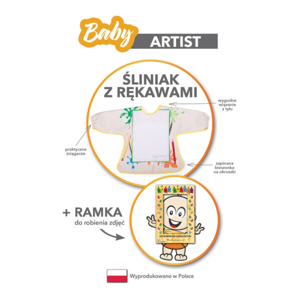 Baby Artist - Śliniak z rękawami - obrazek 9