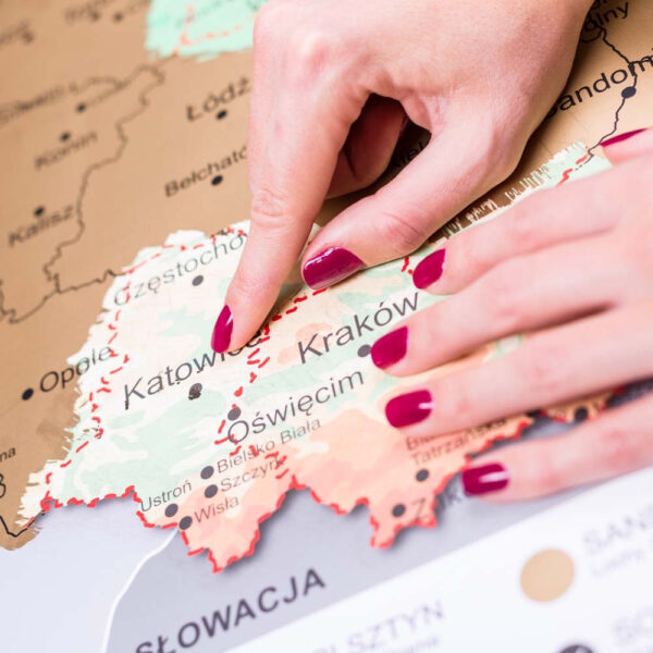 Mapa Odkrywcy Polska zdrapka PODRÓŻNIKA prezent - obrazek 10