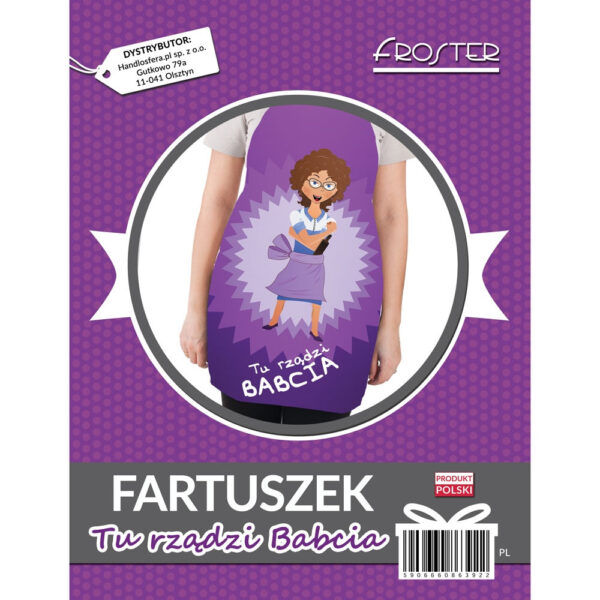 Fartuszek Tu rządzi Babcia kuchenny dla babci - obrazek 6