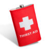 Gigantyczna Piersiówka Thirst Aid mężczyzny faceta