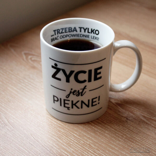 Kubek Życie jest piękne - obrazek 4