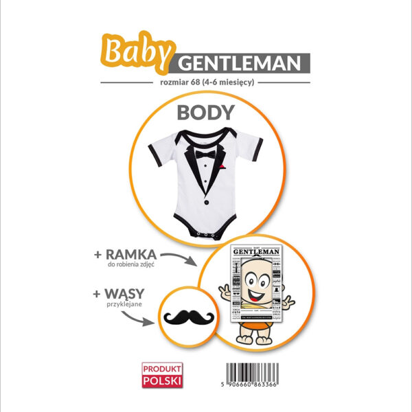 Baby Gentleman - Body - Rozmiar 68 - obrazek 6