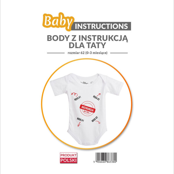 Baby Instructions bodziak z napisami instrukcja - obrazek 6