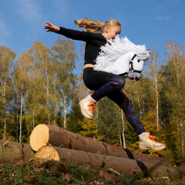 Hobby horse zabawka dla dziewczynki konik kiju A3 - obrazek 16