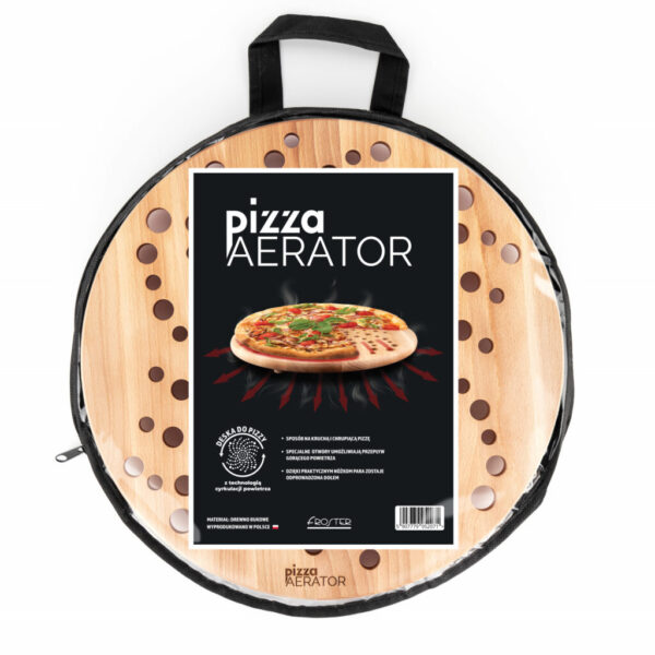 Pizza Aerator Deska na Pizzę Drewniania Okrągła - obrazek 11