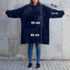 Bluzair Bluza Koc Hoodie Oversize Polska Granatowy - obrazek 7