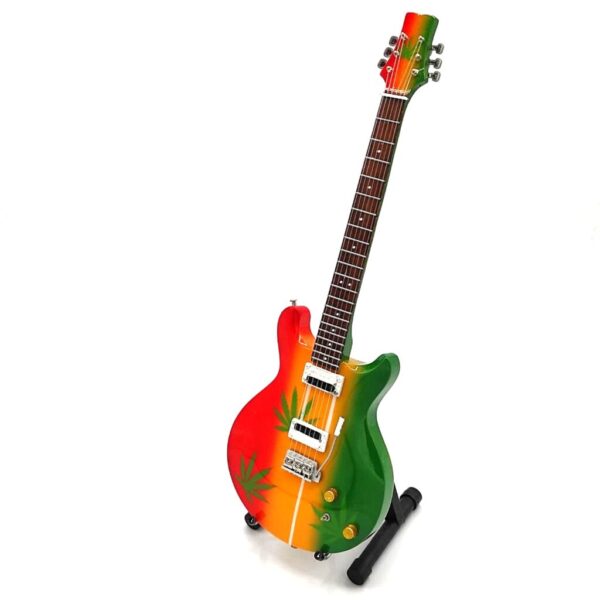 Mini gitara w stylu Bob Marley Tribute Ganja MGT-0468