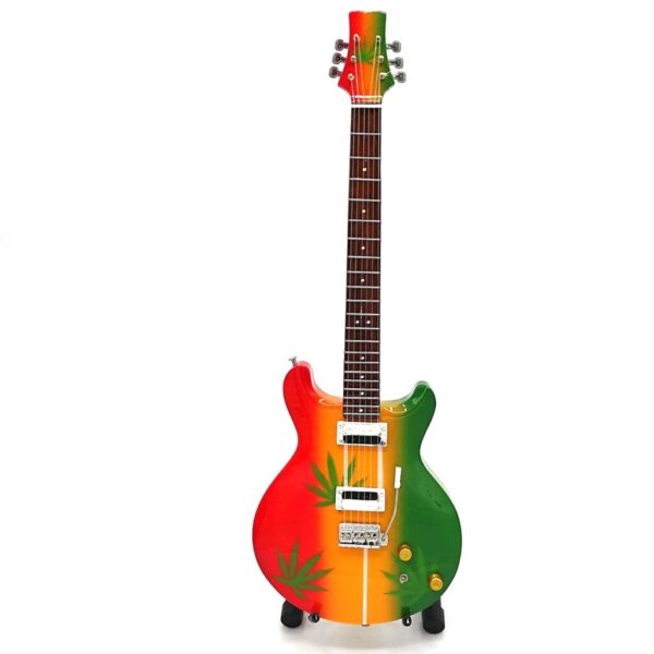 Mini gitara w stylu Bob Marley Tribute Ganja MGT-0468 - obrazek 6