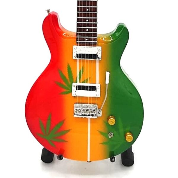 Mini gitara w stylu Bob Marley Tribute Ganja MGT-0468 - obrazek 7