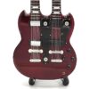 Mini gitara w stylu Led Zeppelin - Jimmy Page - Double Neck MGT-2059 - obrazek 5
