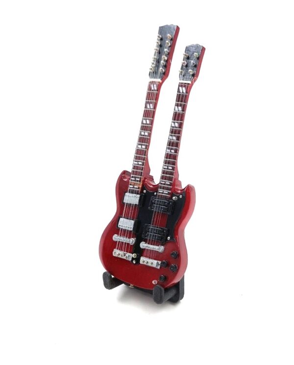 Mini gitara 15cm - BMG-020 w stylu Jimmy Page - obrazek 3