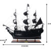 Czarna Perła model statku pirackiego - Długość 89cm - BP80R - obrazek 13